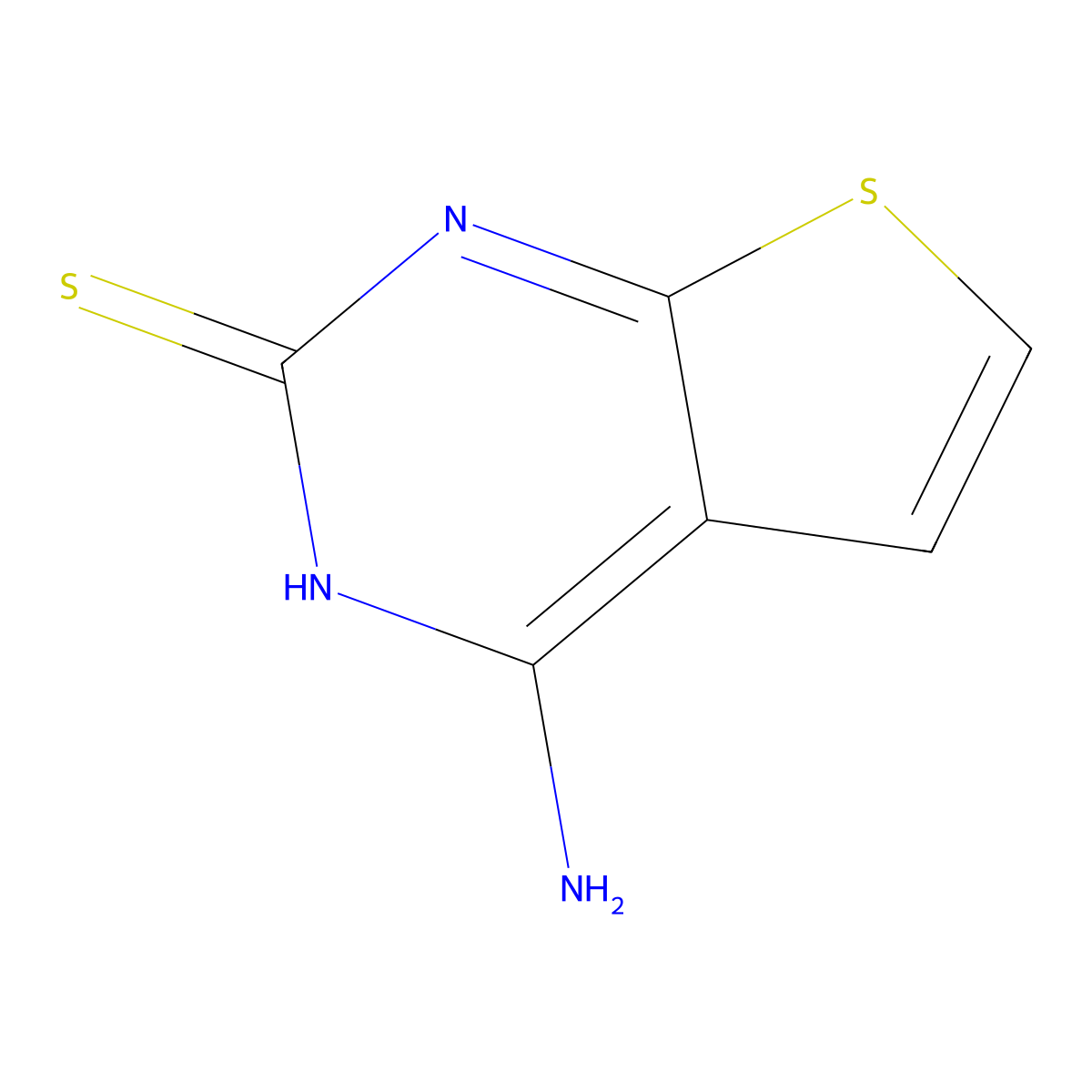 4-Aminothieno(2,3-D)Pyrimidine-2-Thiol molecular structure, CAS 177355-92-9
