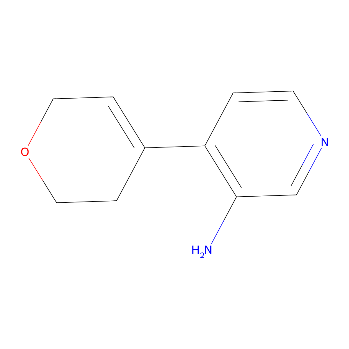 4-(3,6-Dihydro-2H-pyran-4-yl)pyridin-3-amine molecular structure, CAS 1773563-03-3