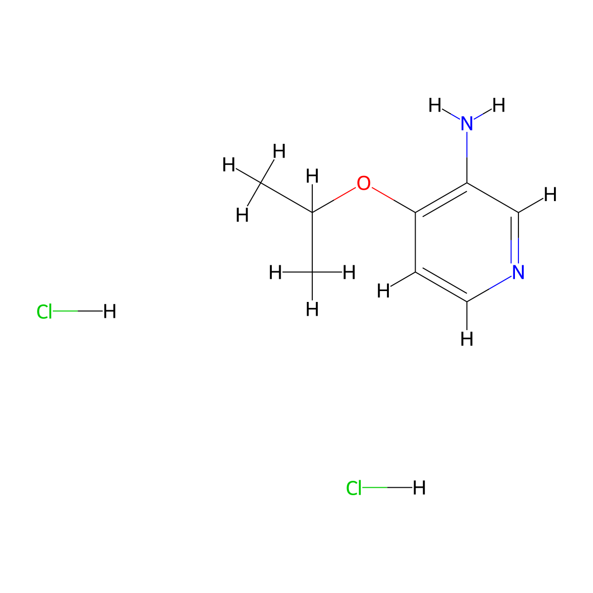 4-(Propan-2-yloxy)pyridin-3-amine dihydrochloride molecular structure, CAS 1773564-70-7