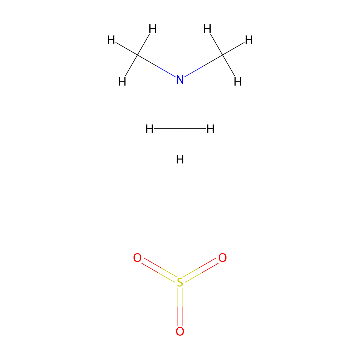 Methanamine, N,N-dimethyl-, compd. with sulfur trioxide (1:1) molecular structure, CAS 17736-86-6