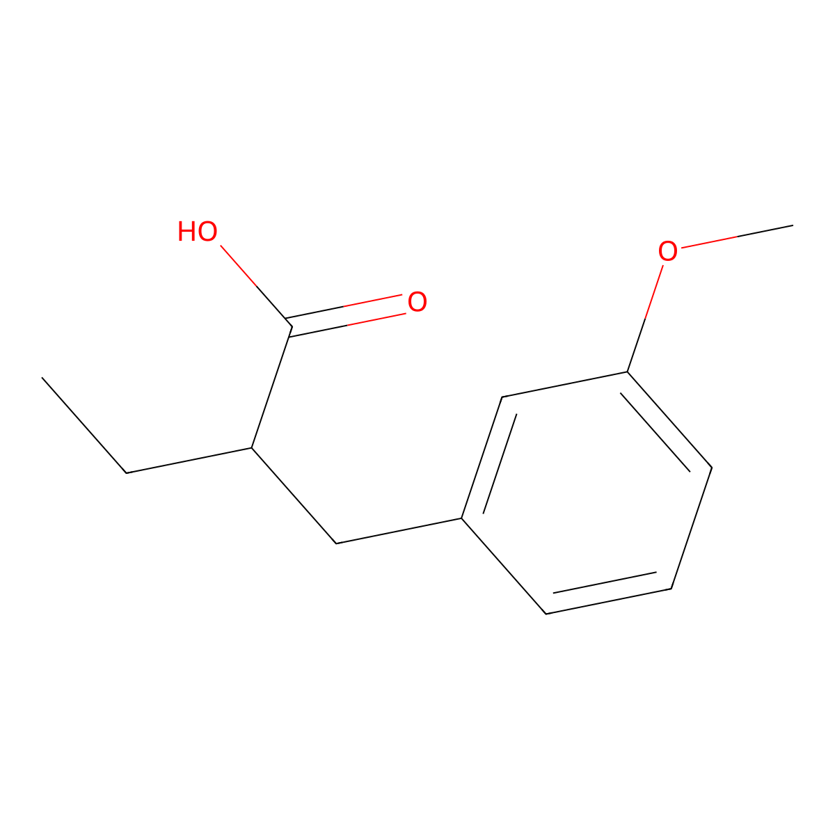 2-(3-Methoxy-benzyl)-butyric acid molecular structure, CAS 177362-57-1