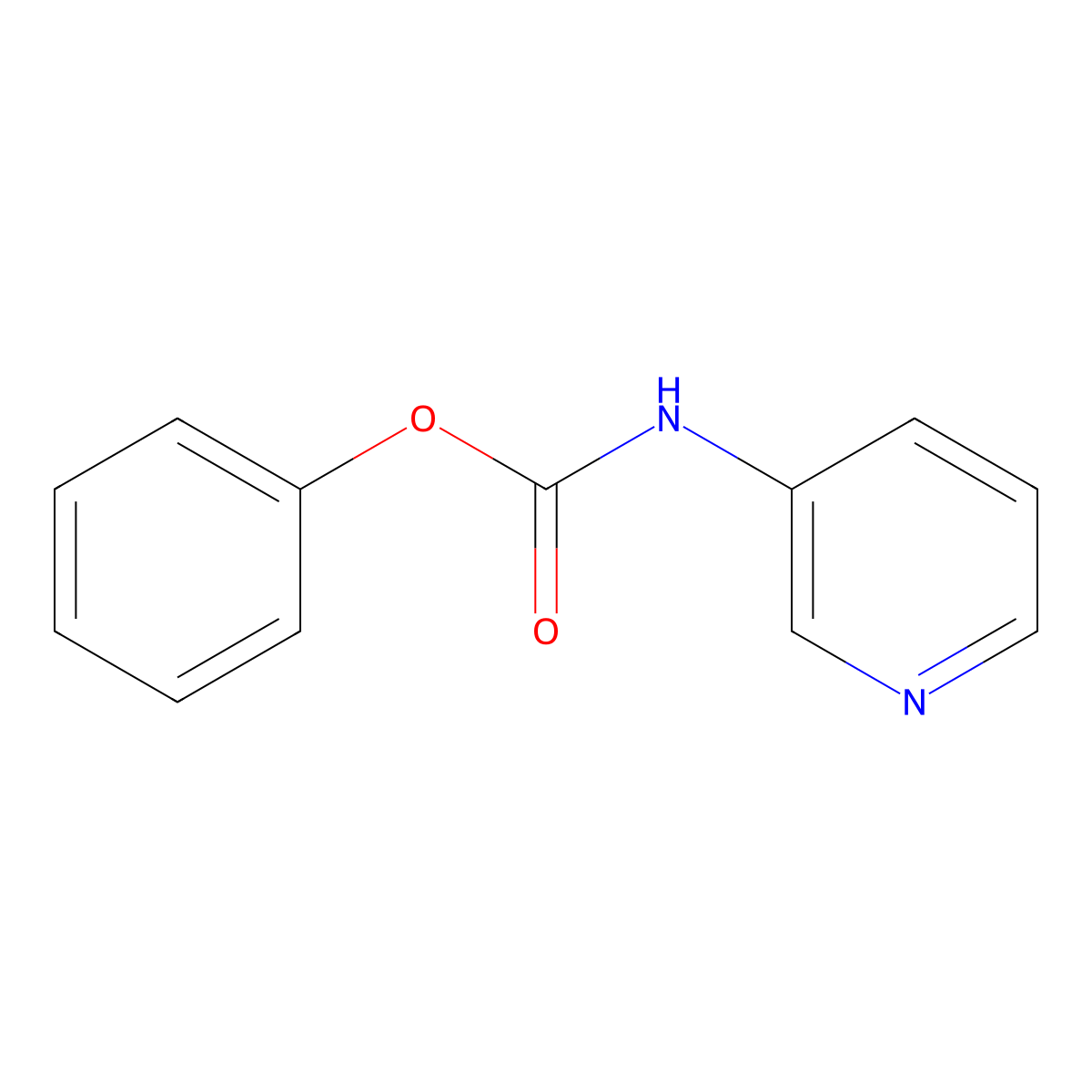 Phenyl pyridin-3-ylcarbamate molecular structure, CAS 17738-06-6