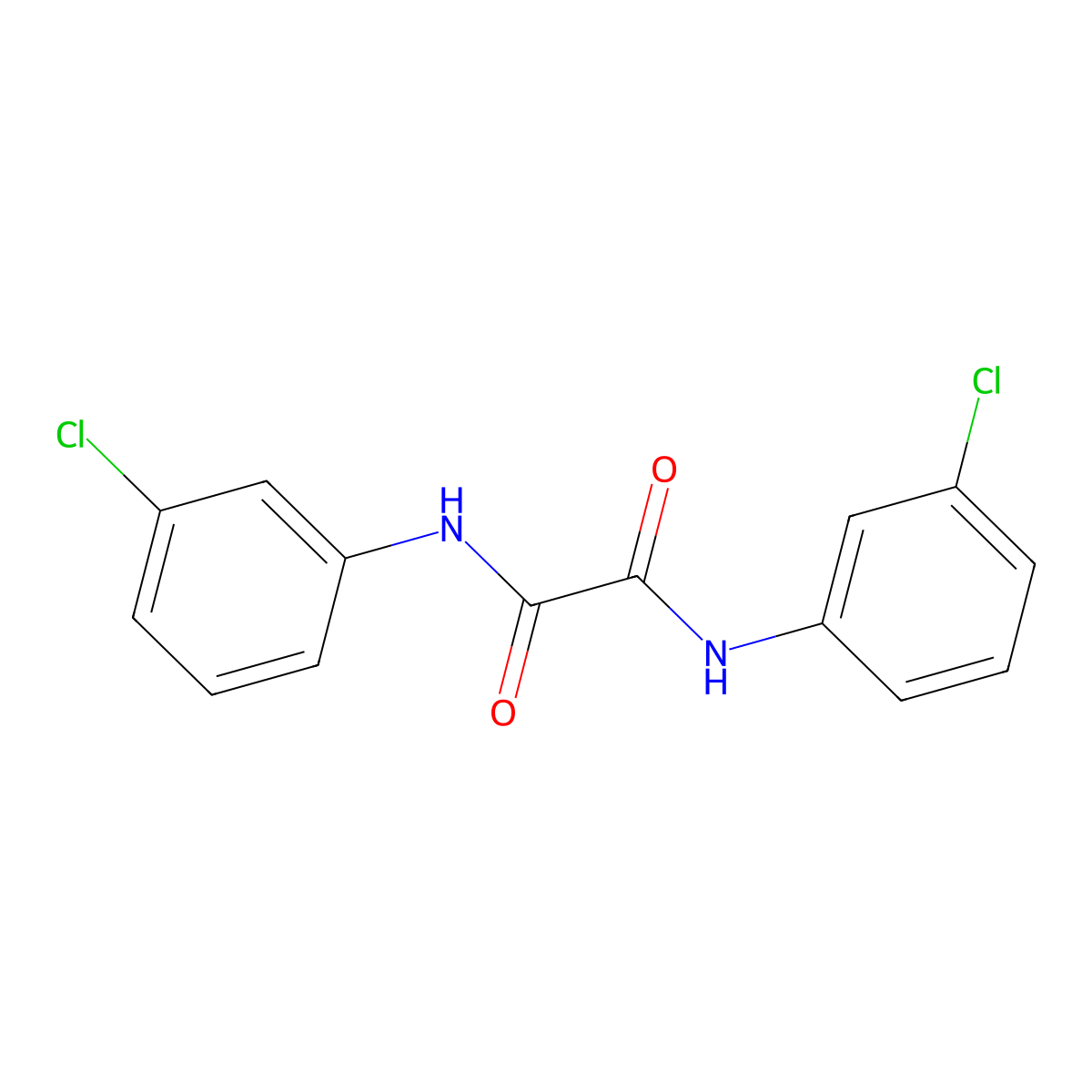 N,N'-bis(3-chlorophenyl)oxamide molecular structure, CAS 17738-69-1