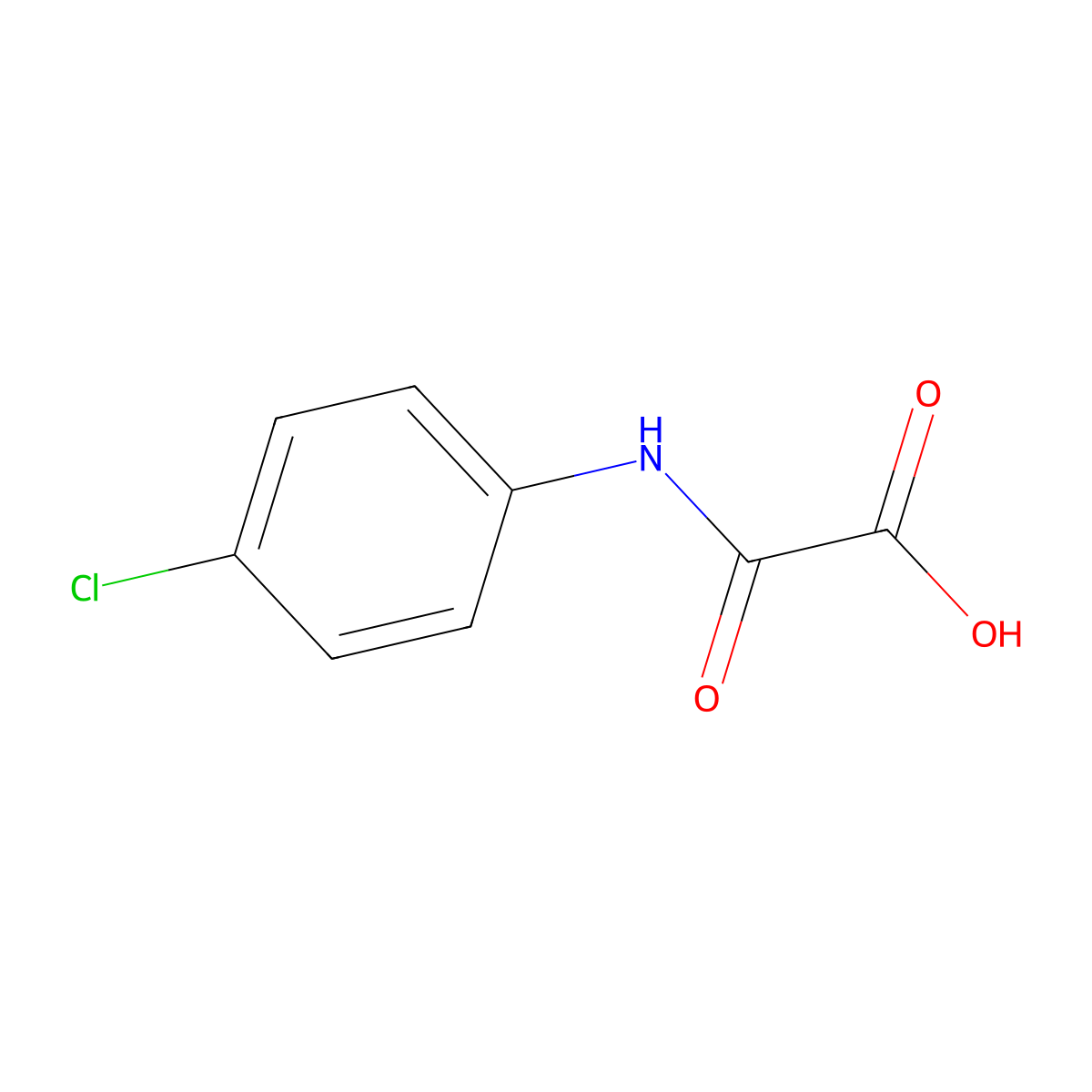 p-Chlorooxanilic acid molecular structure, CAS 17738-71-5