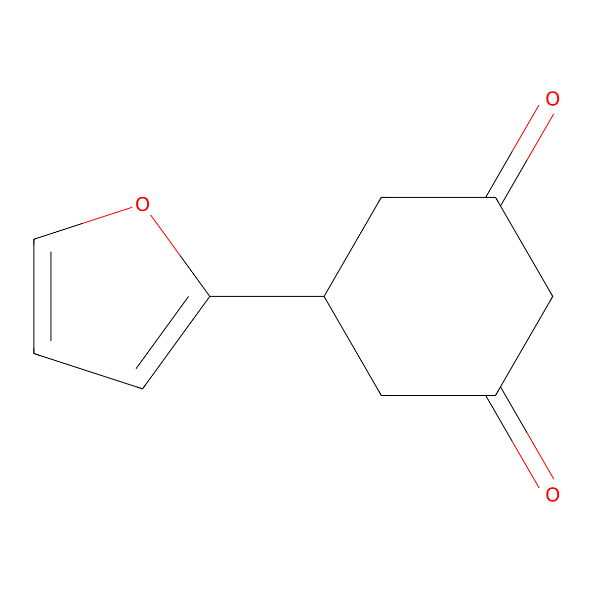 5-(2-Furyl)cyclohexane-1,3-dione molecular structure, CAS 1774-11-4