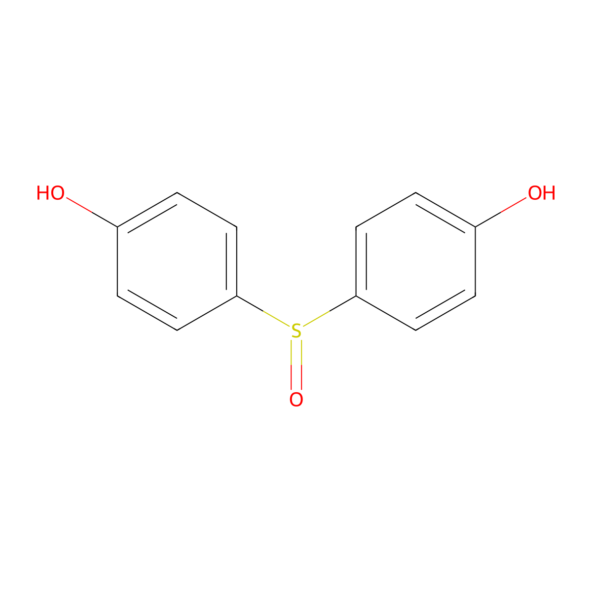 Phenol, 4,4'-sulfinylbis- molecular structure, CAS 1774-34-1