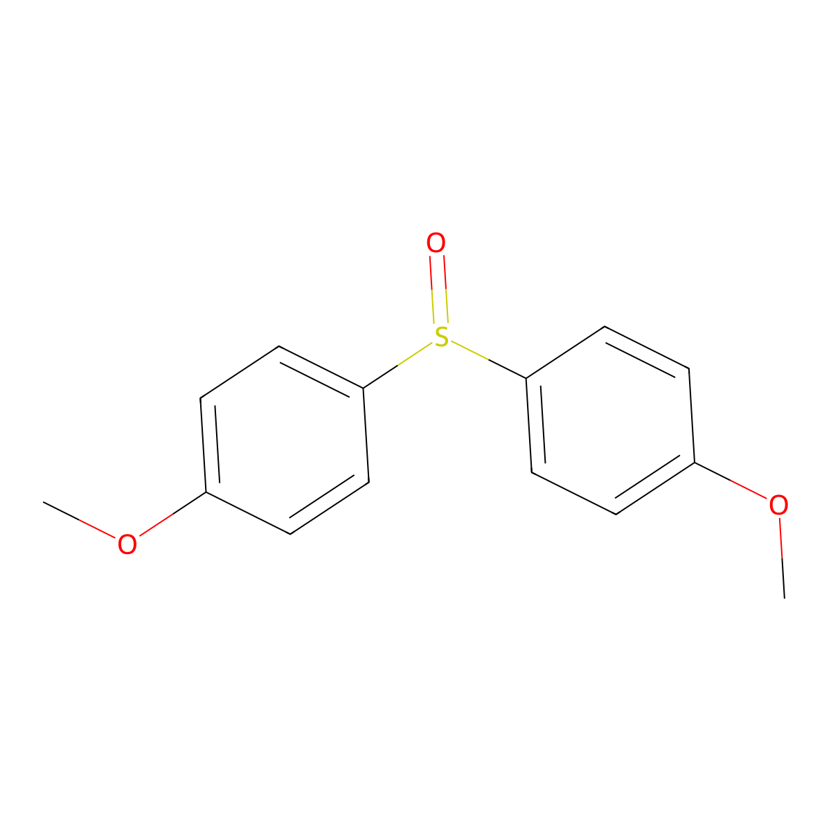 Bis(4-methoxyphenyl) sulfoxide molecular structure, CAS 1774-36-3