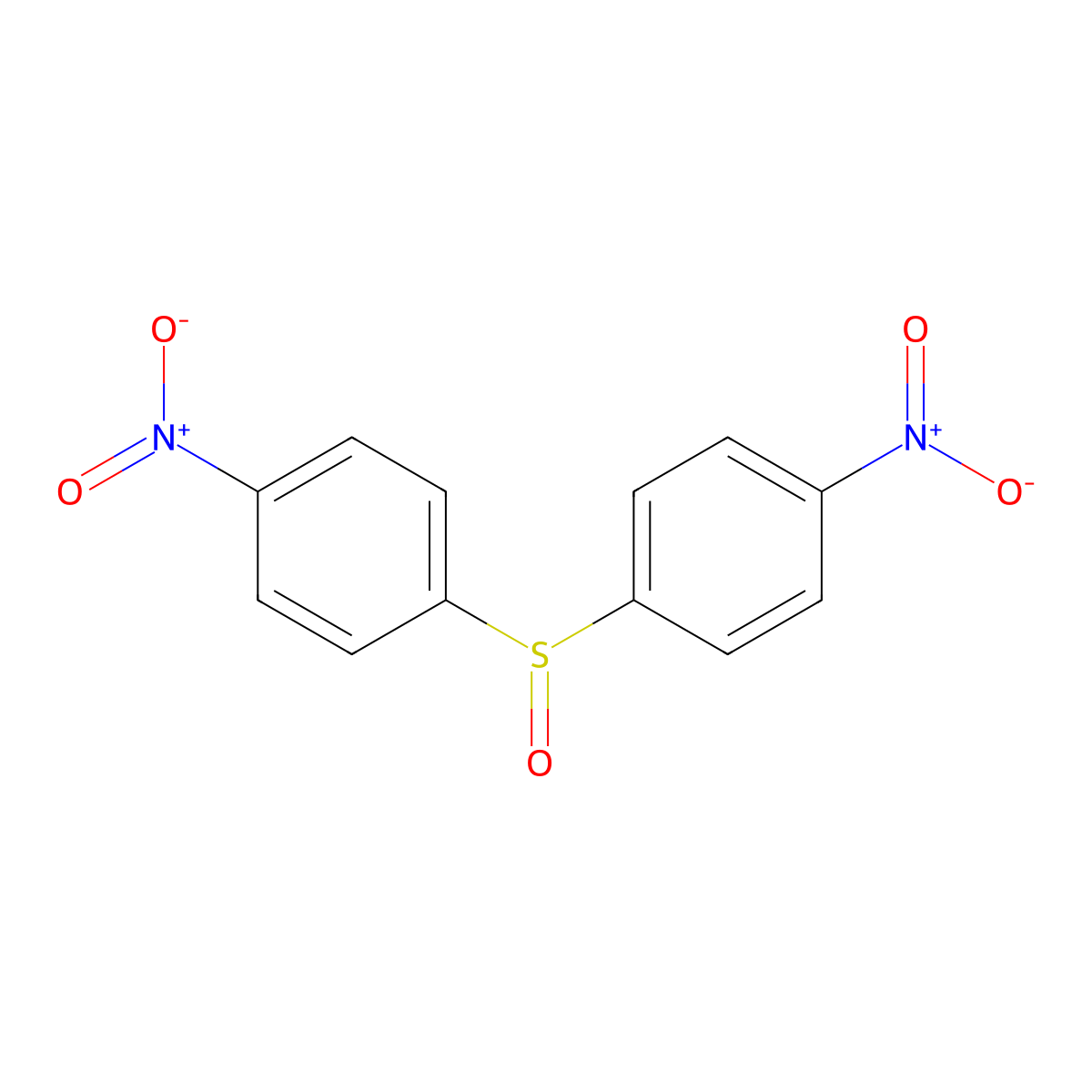 1,1'-Sulfinylbis(4-nitrobenzene) molecular structure, CAS 1774-38-5