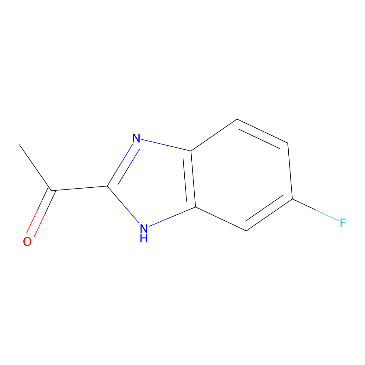1-(6-Fluoro-1H-benzimidazol-2-yl)ethanone molecular structure, CAS 177407-11-3