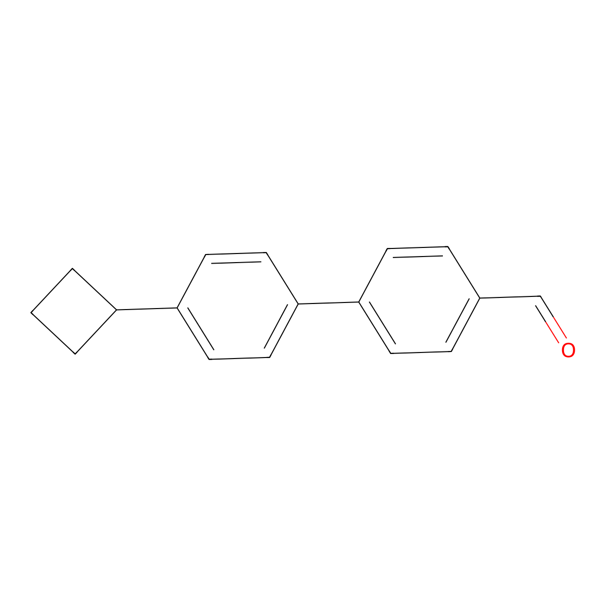 4'-Cyclobutyl[1,1'-biphenyl]-4-carboxaldehyde molecular structure, CAS 1774143-89-3