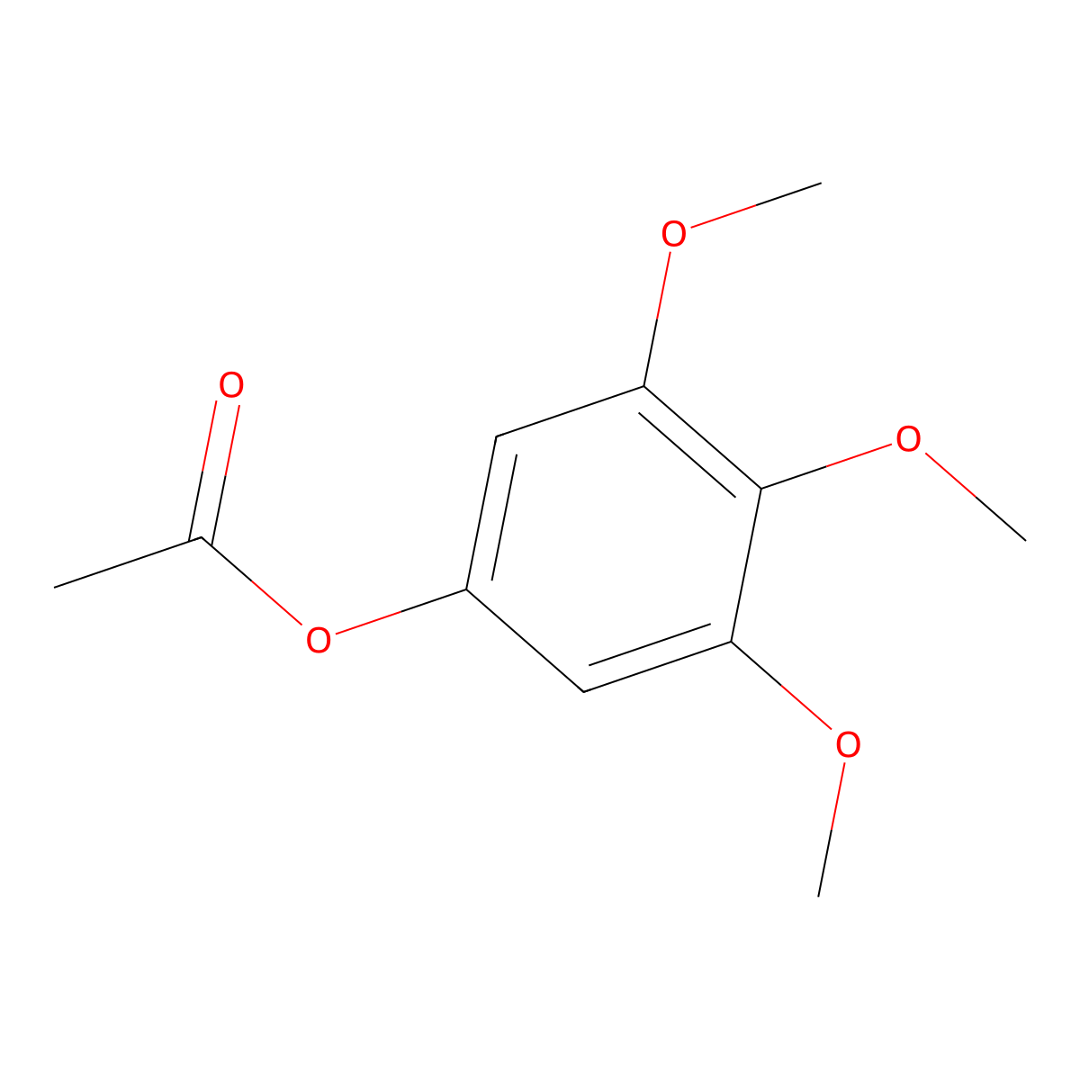 3,4,5-Trimethoxyphenyl acetate molecular structure, CAS 17742-46-0