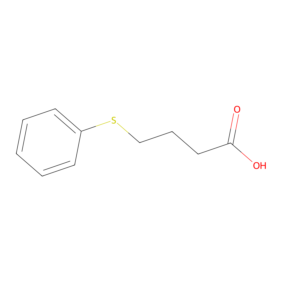 4-(Phenylthio)butanoic acid molecular structure, CAS 17742-51-7
