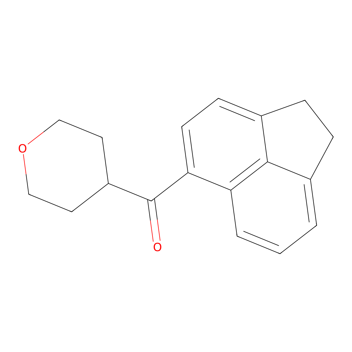 (1,2-Dihydro-5-acenaphthylenyl)(tetrahydro-2H-pyran-4-yl)methanone molecular structure, CAS 1774288-87-7
