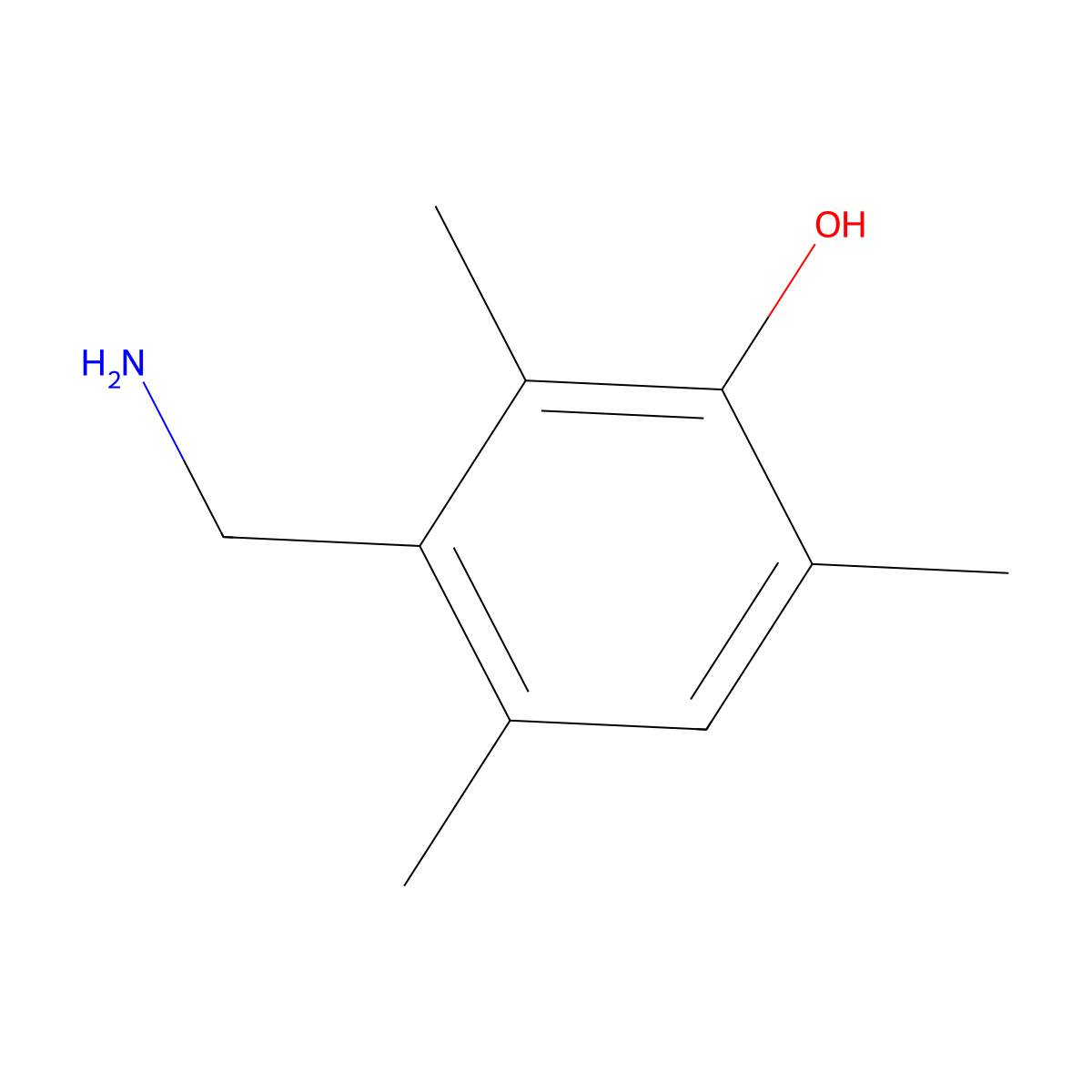 3-(Aminomethyl)-2,4,6-trimethylphenol molecular structure, CAS 17743-38-3