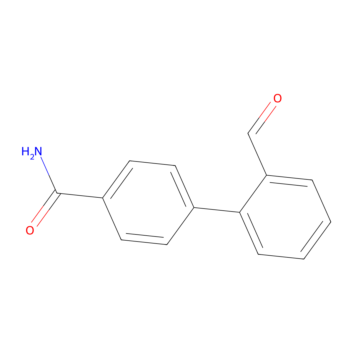 4-(2-Formylphenyl)benzamide molecular structure, CAS 1774368-75-0
