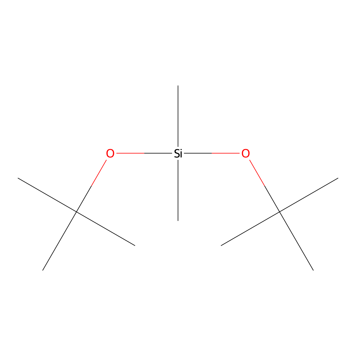 Bis(1,1-dimethylethoxy)dimethylsilane molecular structure, CAS 17744-86-4