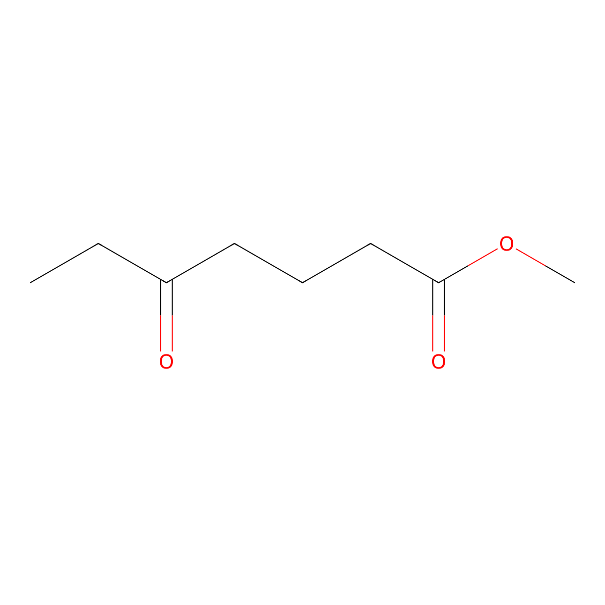 Methyl 5-oxoheptanoate molecular structure, CAS 17745-32-3