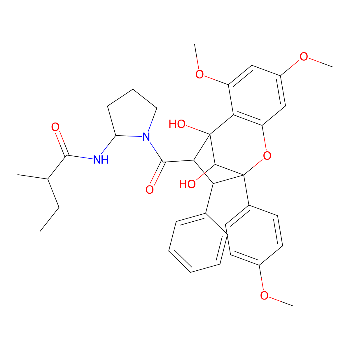 Aglain C molecular structure, CAS 177468-85-8