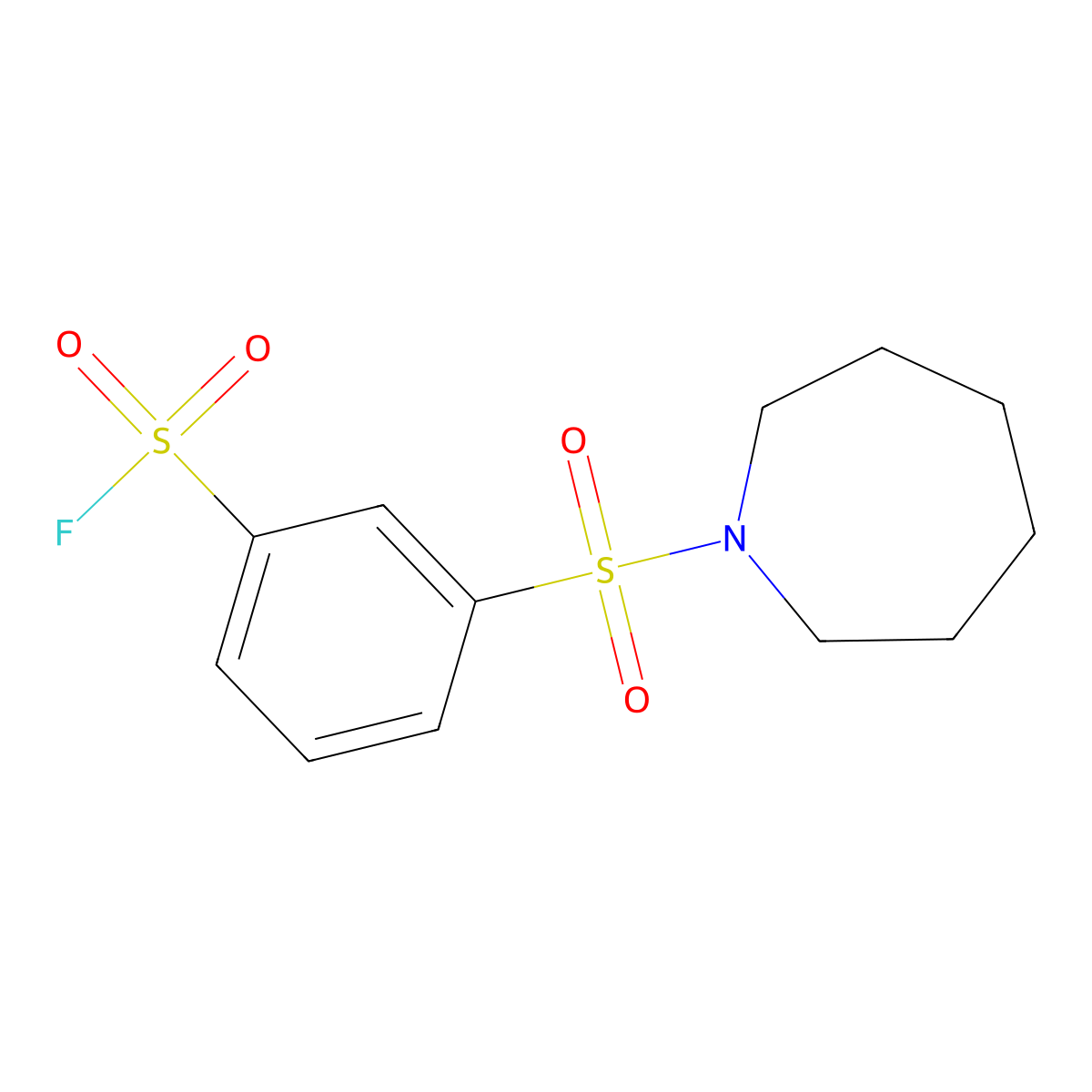 3-(Azepane-1-sulfonyl)benzene-1-sulfonyl fluoride molecular structure, CAS 1774690-00-4