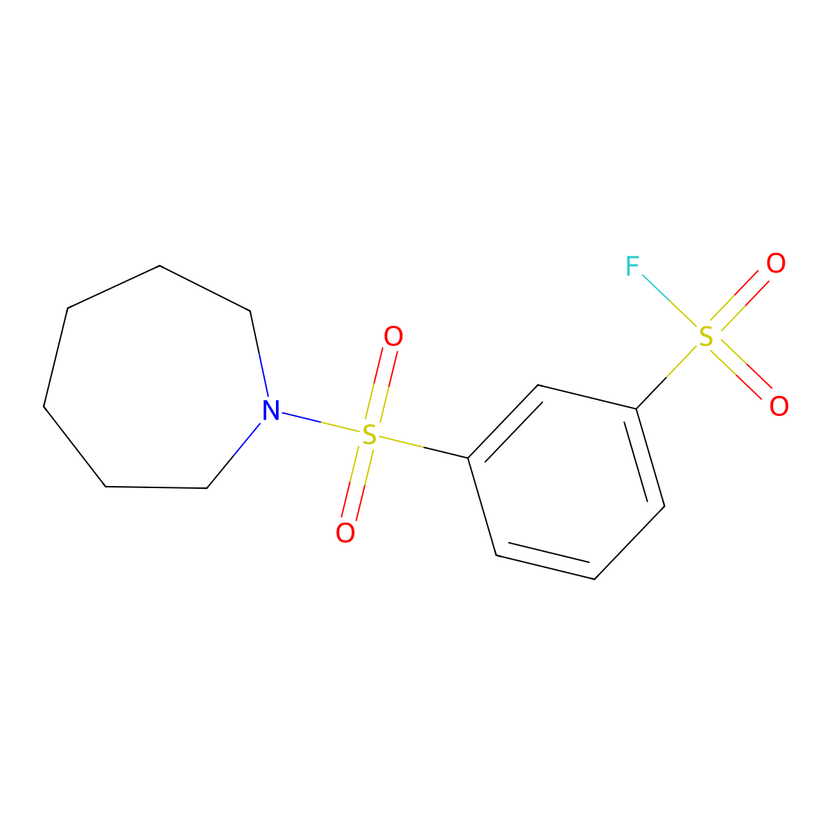 3-(Azepane-1-sulfonyl)benzene-1-sulfonyl fluoride molecular structure, CAS 1774690-00-4