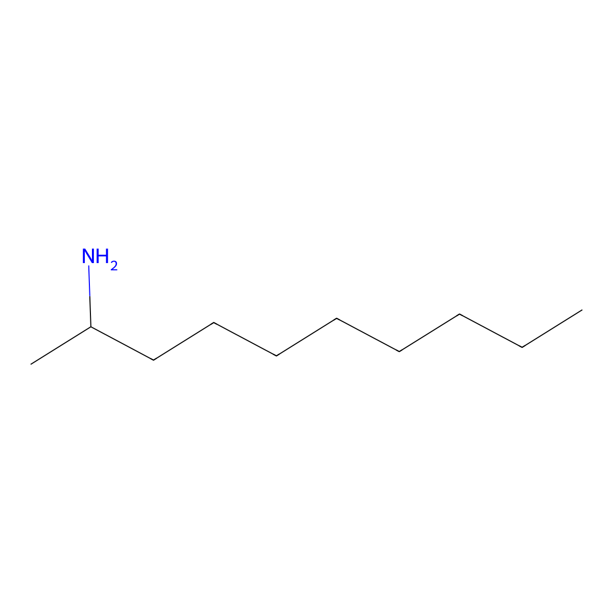 Decan-2-amine molecular structure, CAS 17747-48-7