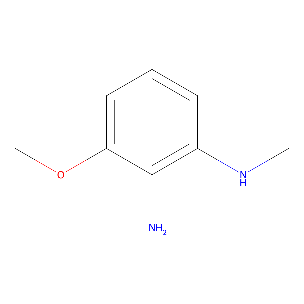 3-methoxy-N1-methylbenzene-1,2-diamine molecular structure, CAS 177477-60-0