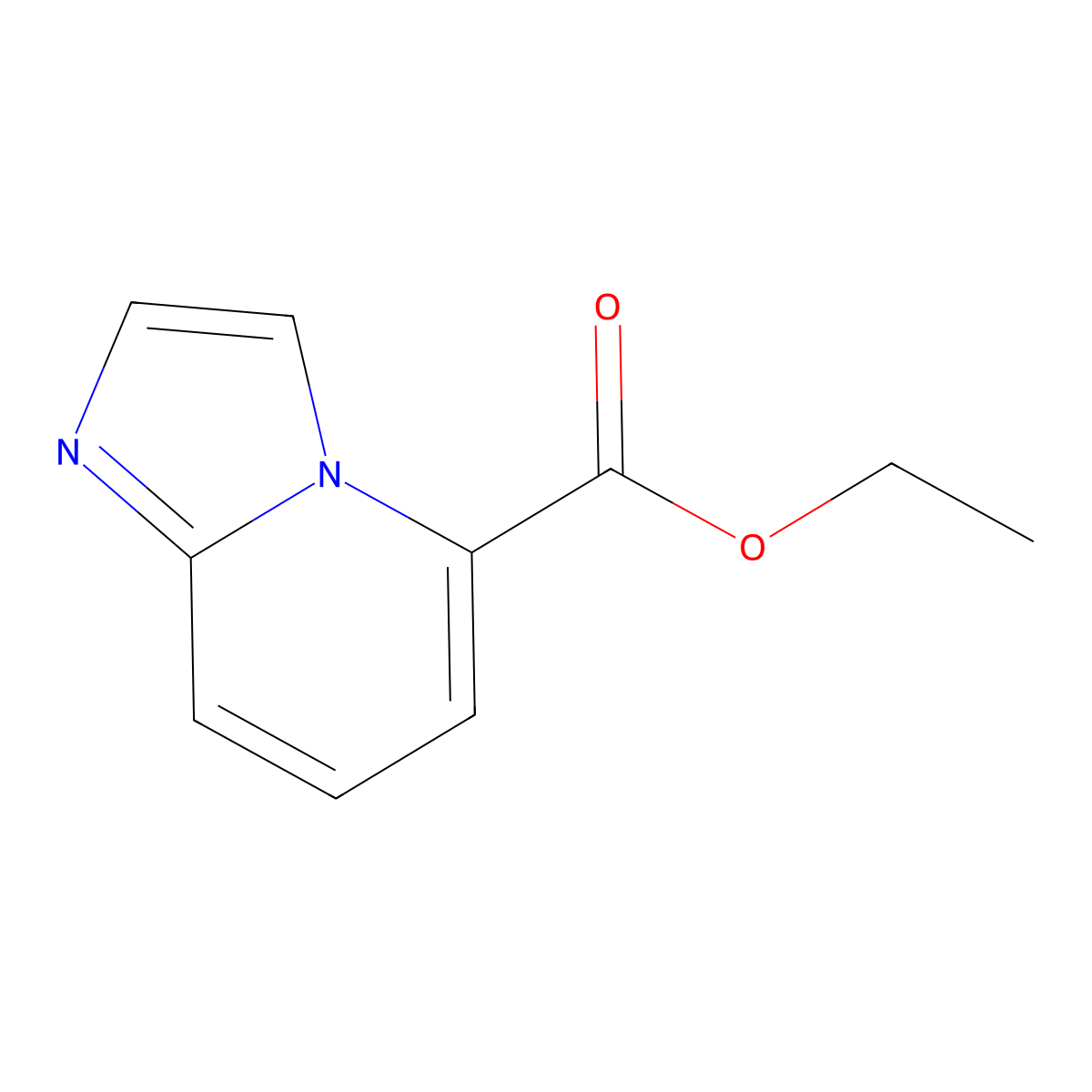 Ethyl imidazo[1,2-a]pyridine-5-carboxylate molecular structure, CAS 177485-39-1