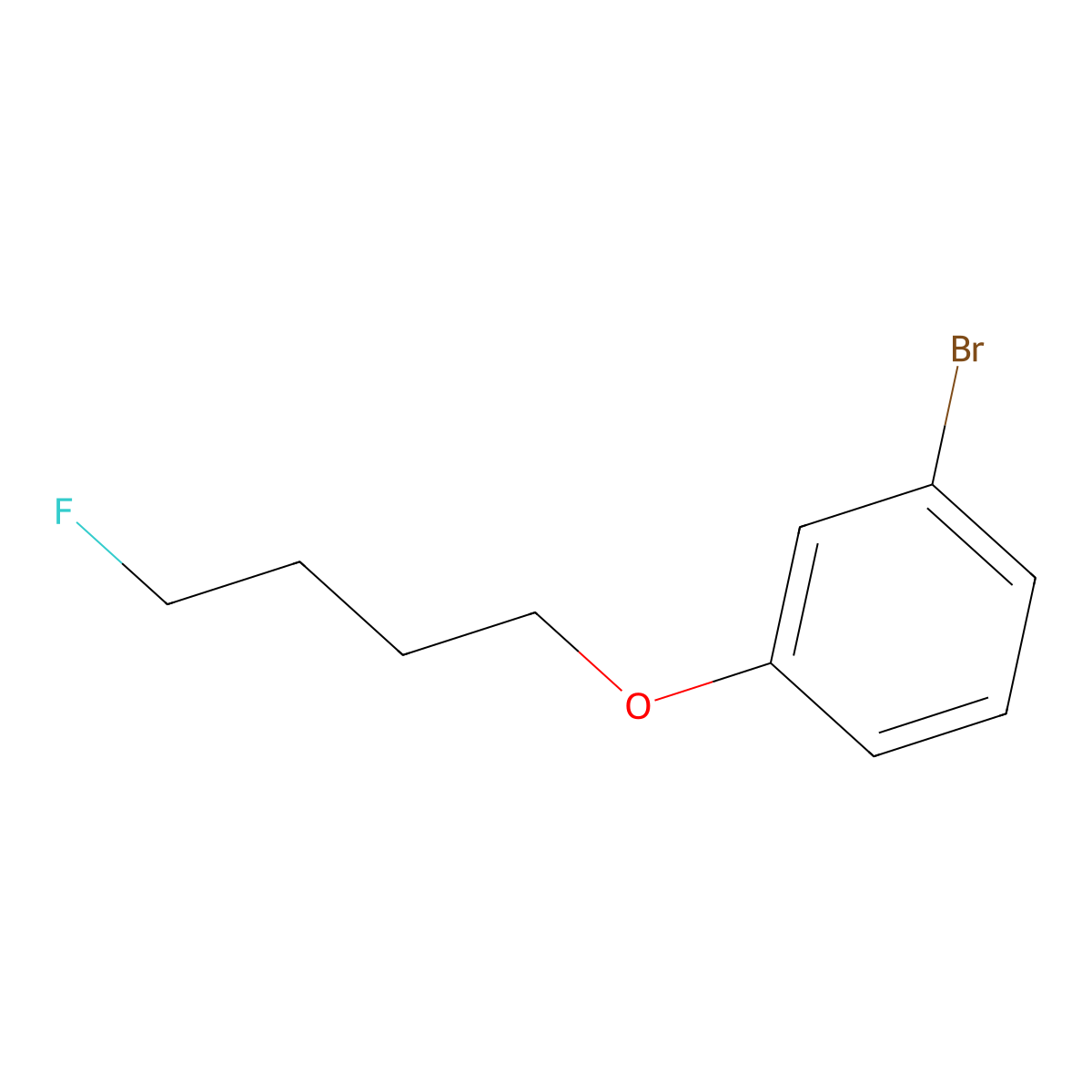 1-Bromo-3-(4-fluoro-butoxy)-benzene molecular structure, CAS 1774891-28-9