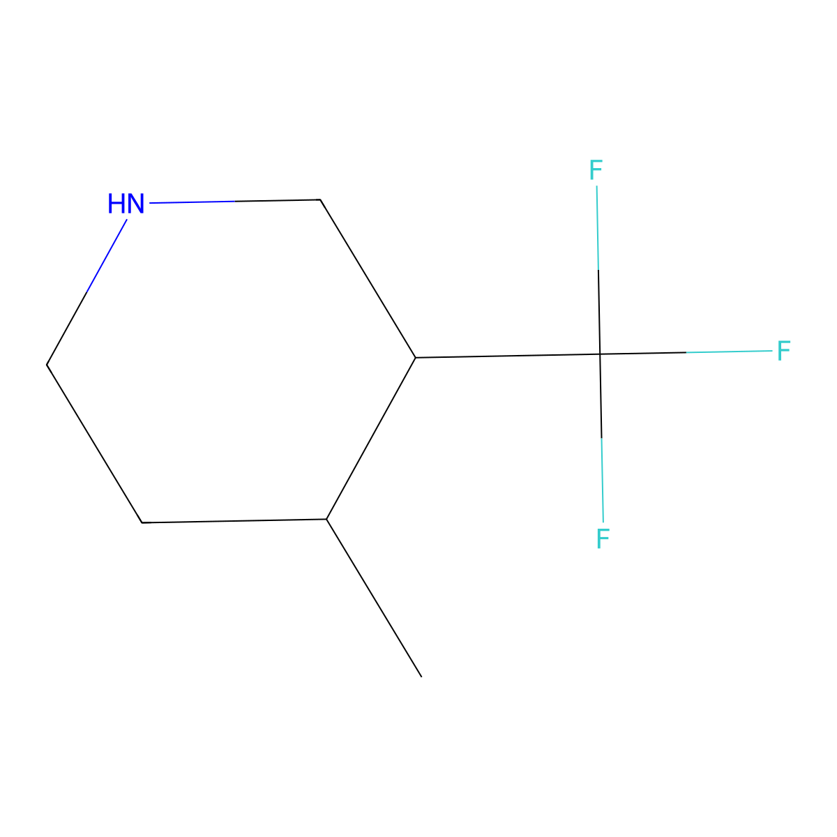 4-Methyl-3-(trifluoromethyl)piperidine molecular structure, CAS 1774893-35-4