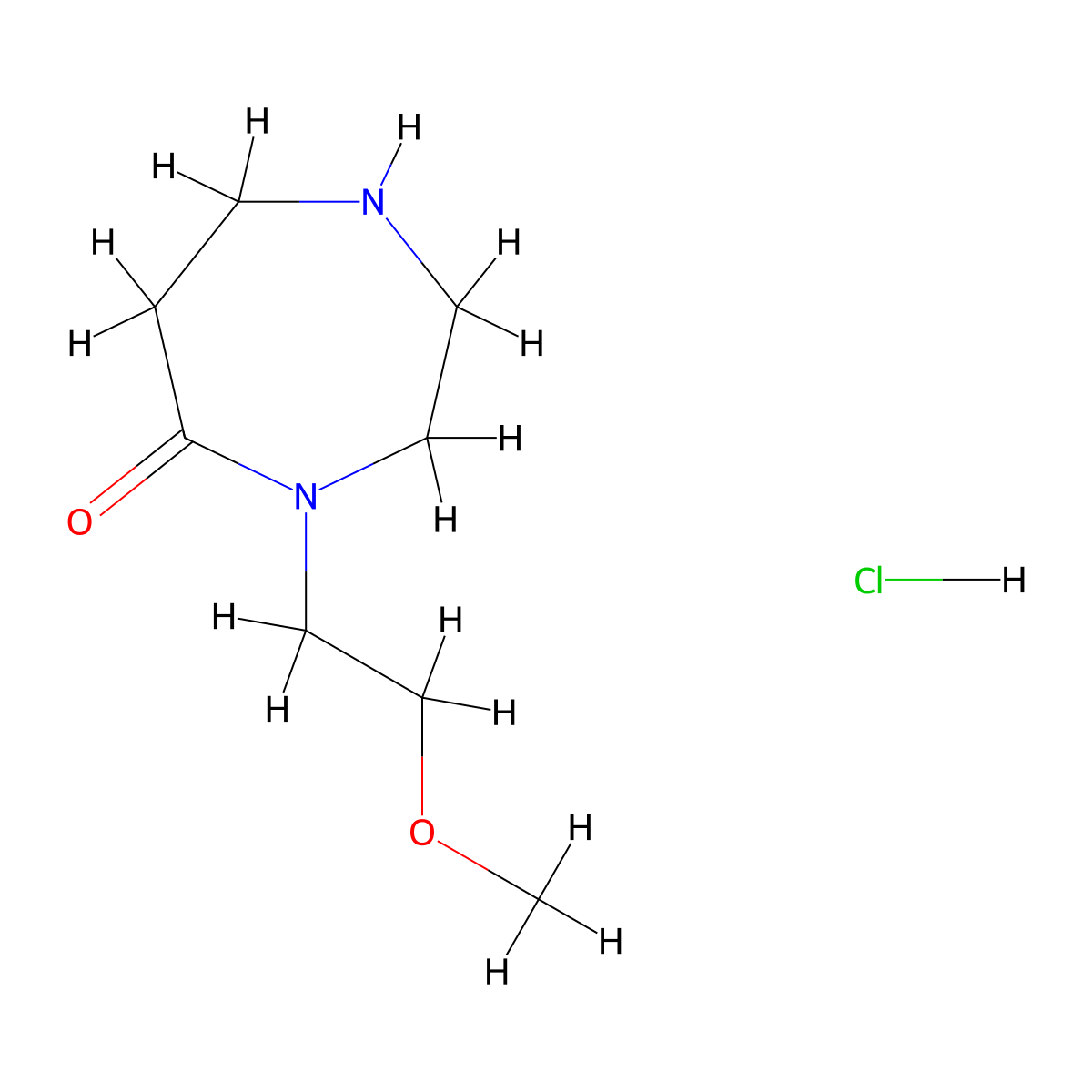 4-(2-Methoxyethyl)-1,4-diazepan-5-one hydrochloride molecular structure, CAS 1774893-36-5