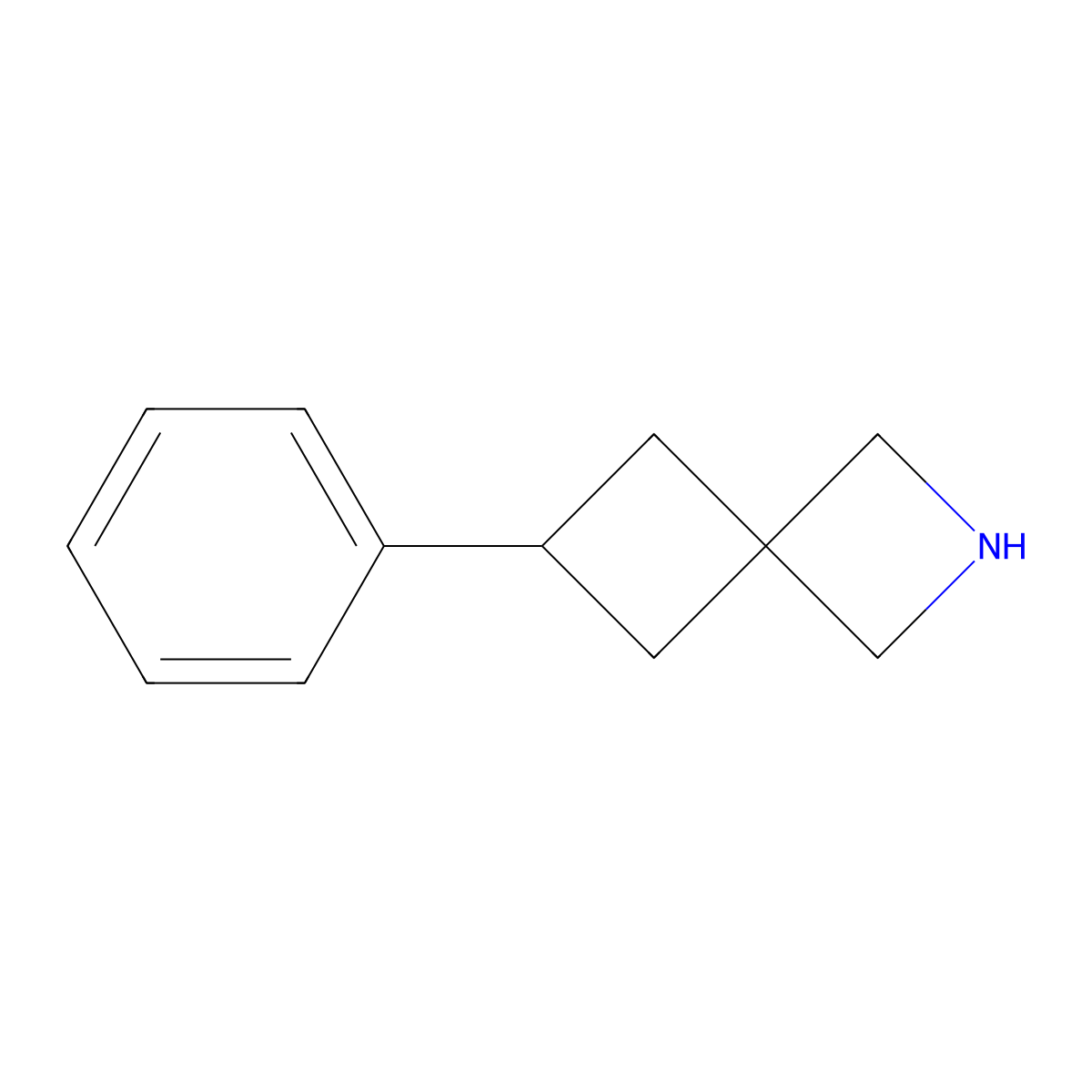 6-Phenyl-2-azaspiro[3.3]heptane molecular structure, CAS 1774896-02-4
