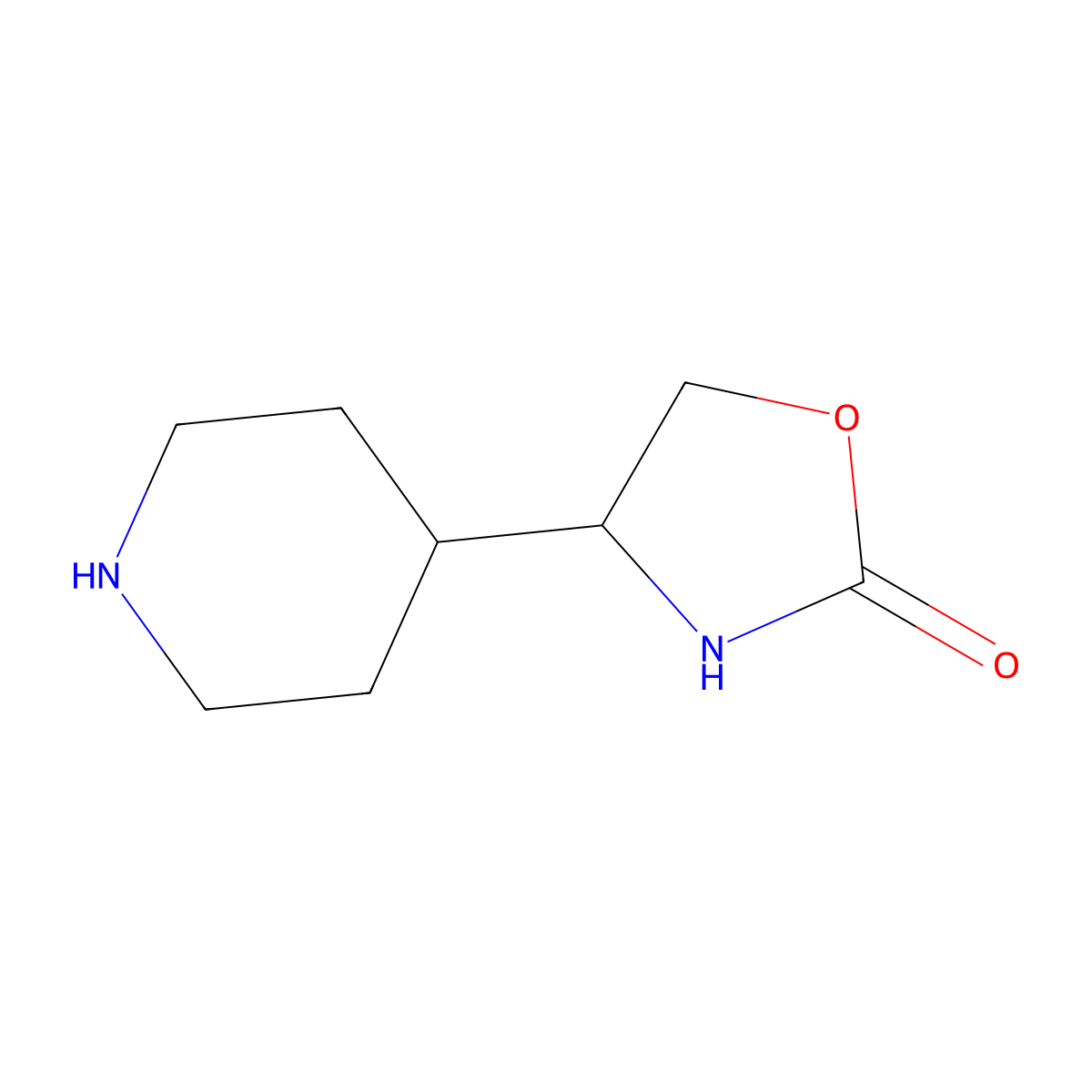 4-(Piperidin-4-yl)-1,3-oxazolidin-2-one molecular structure, CAS 1774896-41-1
