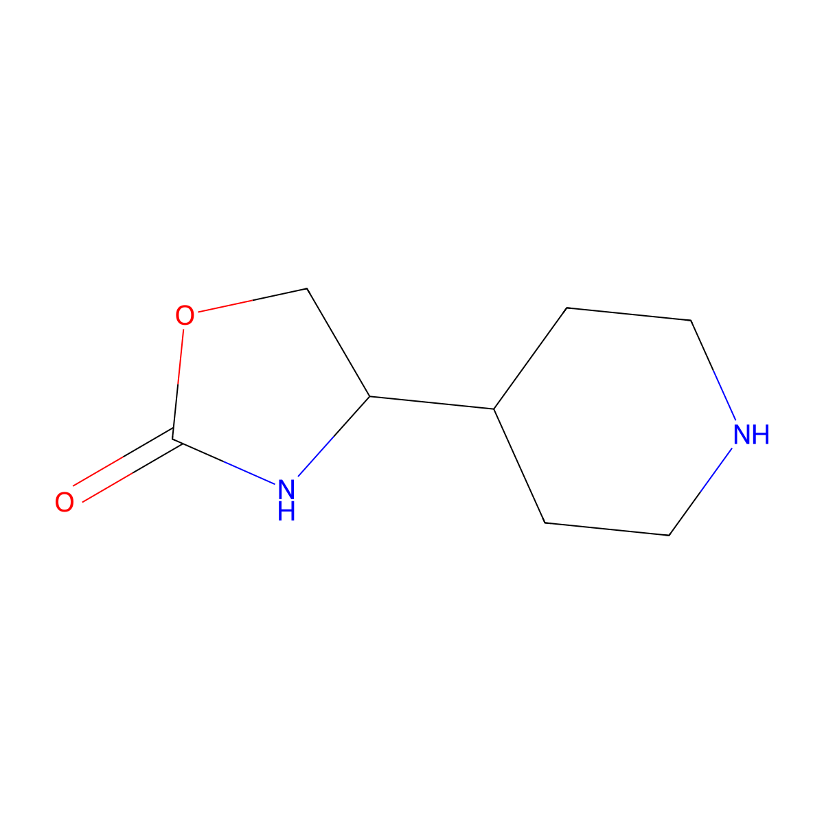 4-(Piperidin-4-yl)-1,3-oxazolidin-2-one molecular structure, CAS 1774896-41-1