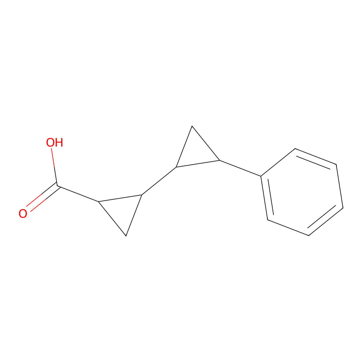 2-(2-Phenylcyclopropyl)cyclopropane-1-carboxylic acid molecular structure, CAS 1774896-51-3