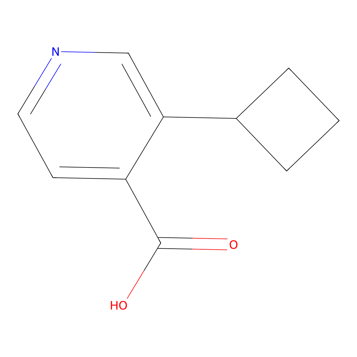 3-Cyclobutylisonicotinic acid molecular structure, CAS 1774897-01-6