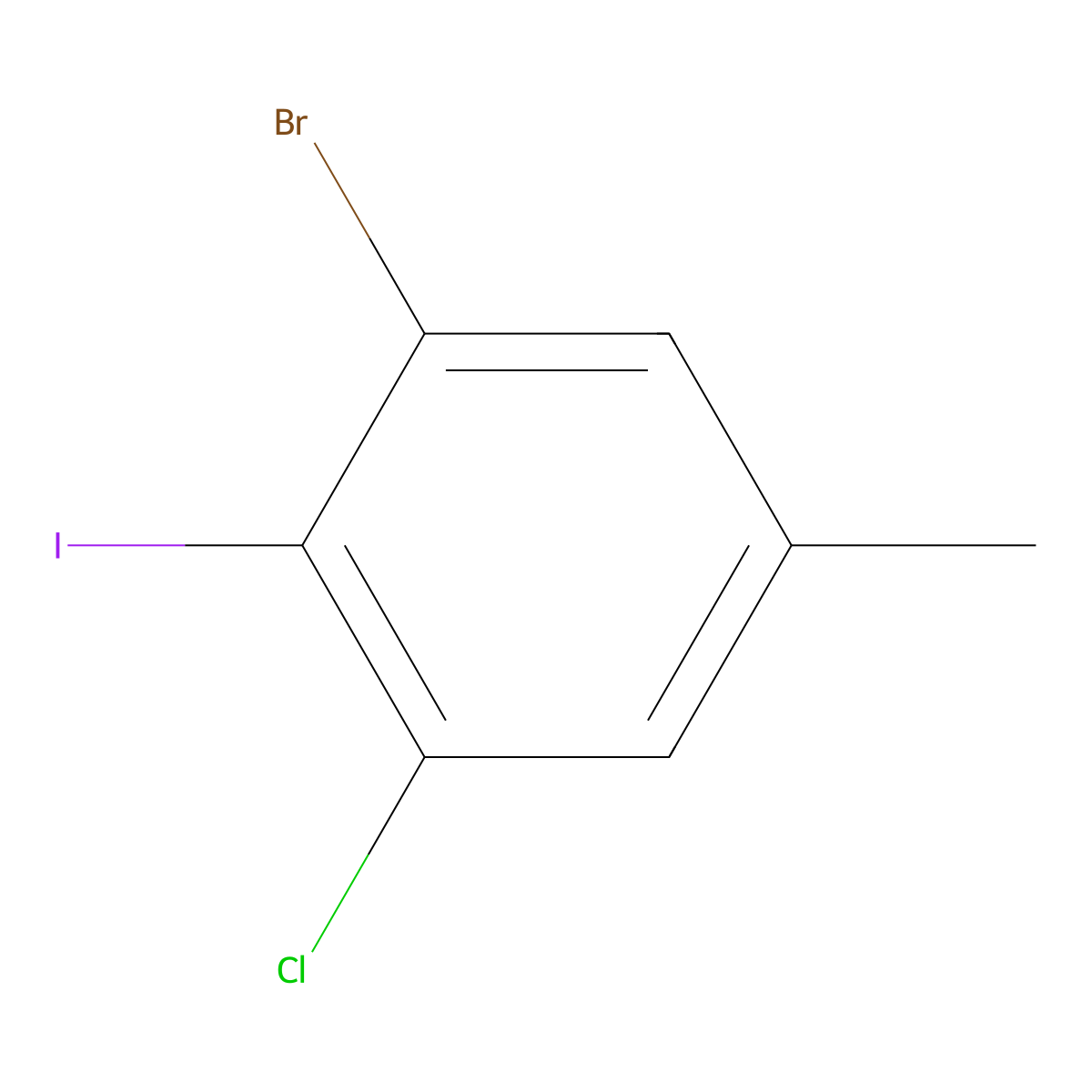 3-Bromo-5-chloro-4-iodotoluene molecular structure, CAS 1774897-04-9