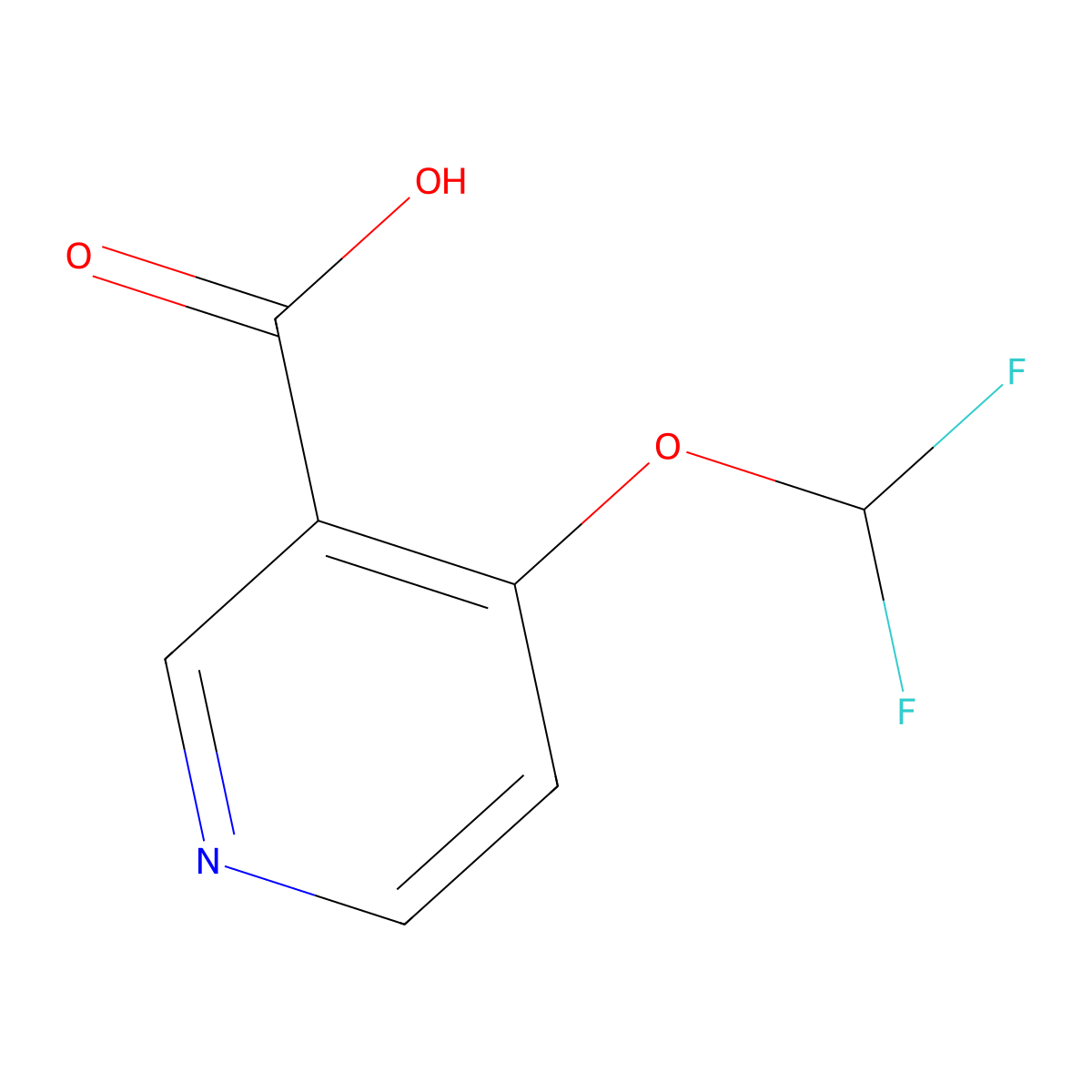 4-(Difluoromethoxy)nicotinic acid molecular structure, CAS 1774897-08-3