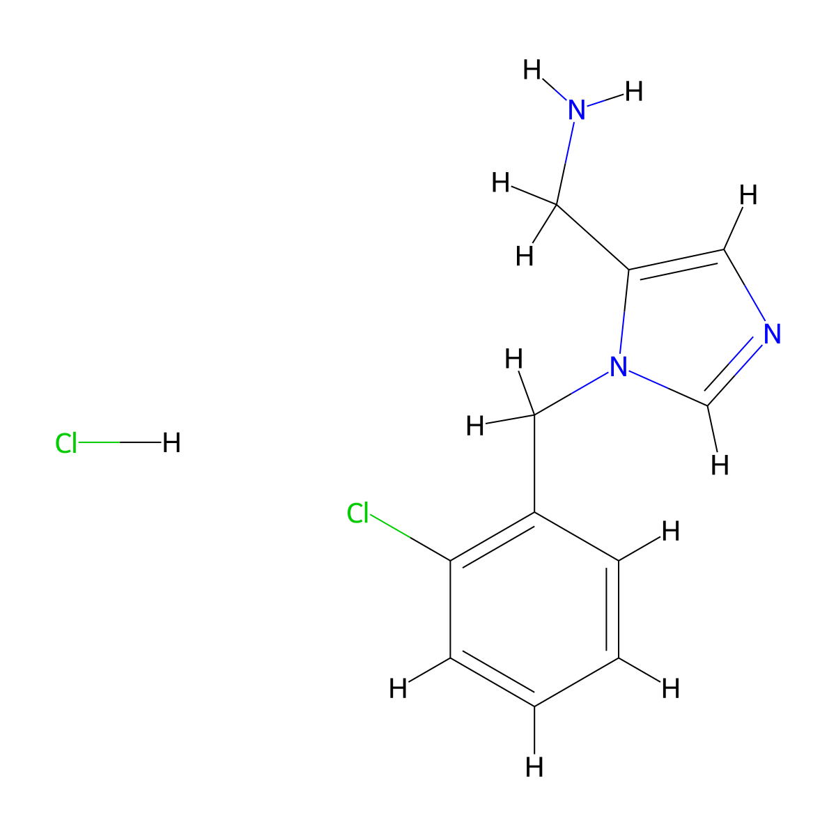 [1-(2-Chlorobenzyl)-1H-imidazol-5-yl]methanamine hydrochloride molecular structure, CAS 1774897-20-9