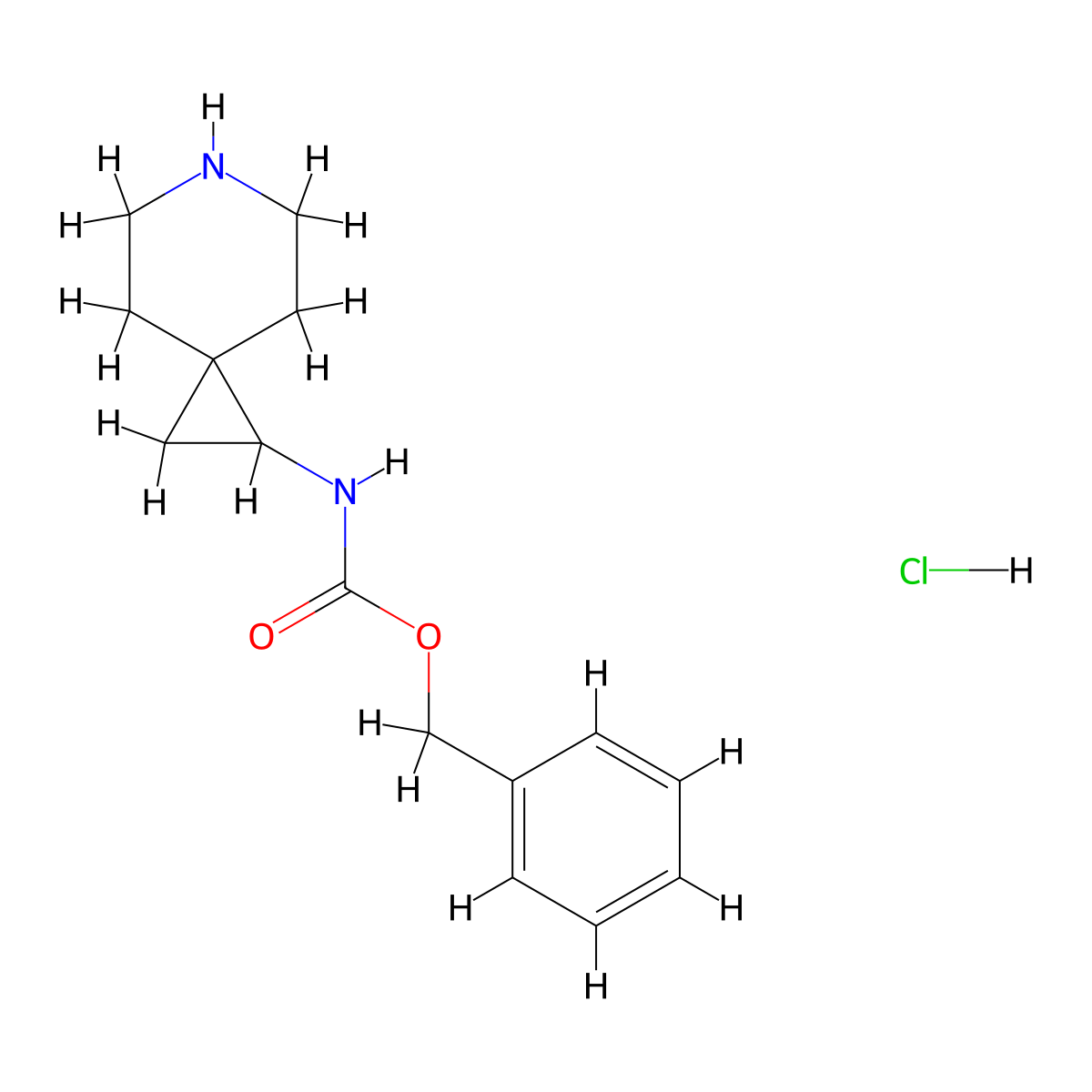 Benzyl 6-azaspiro[2.5]octan-1-ylcarbamate hydrochloride molecular structure, CAS 1774897-50-5