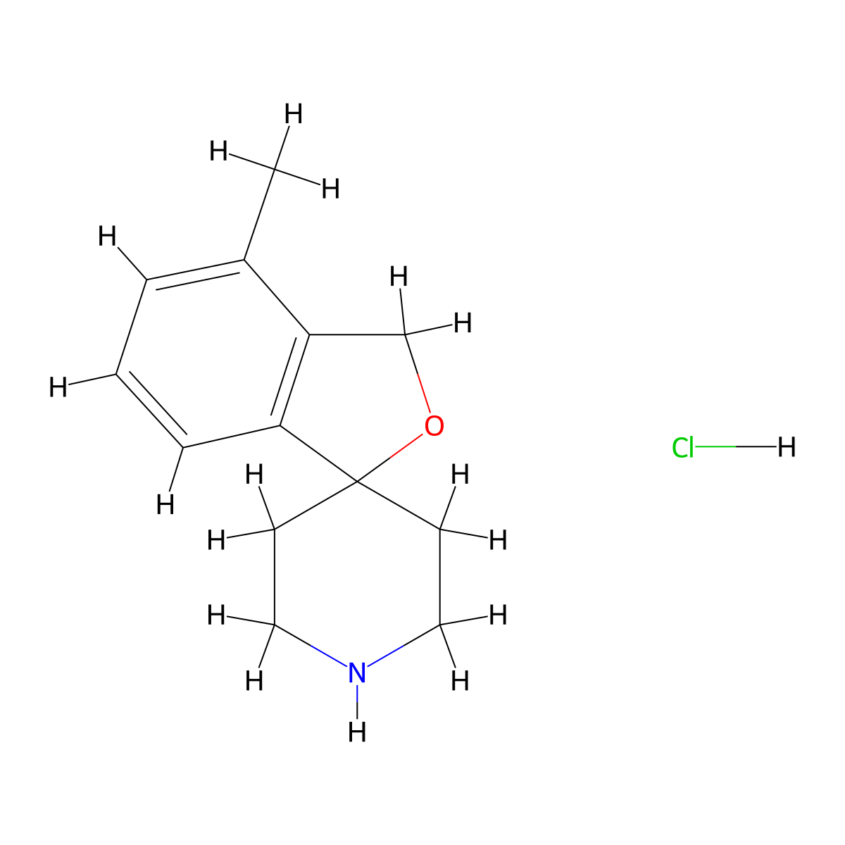 4-Methyl-3H-spiro[2-benzofuran-1,4'-piperidine] hydrochloride molecular structure, CAS 1774897-61-8