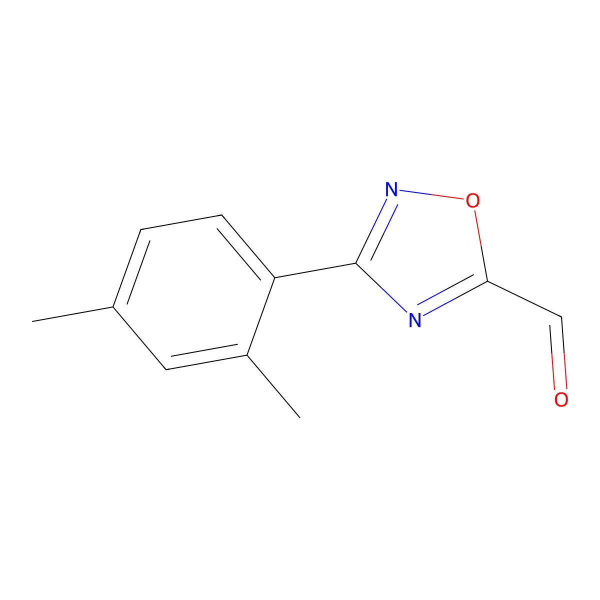 3-(2,4-Dimethylphenyl)-1,2,4-oxadiazole-5-carbaldehyde molecular structure, CAS 1774899-90-9