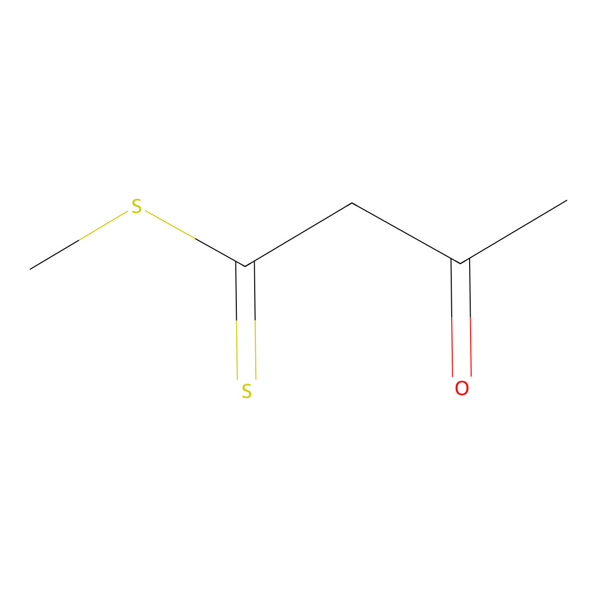 Methyl 3-oxobutanedithioate molecular structure, CAS 17749-24-5