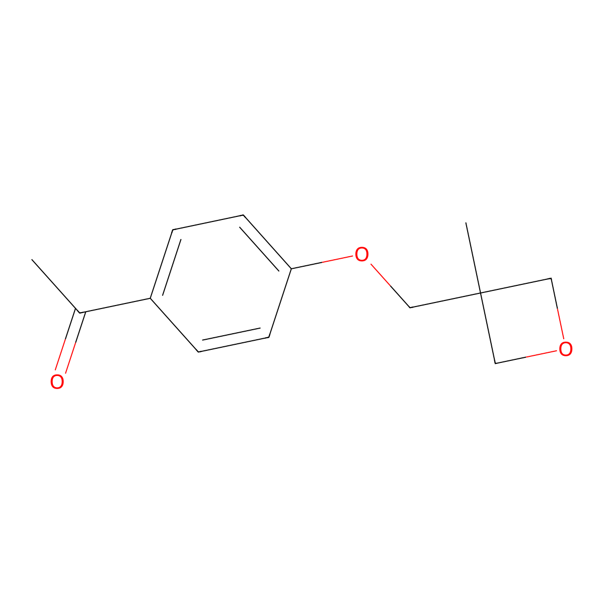1-[4-(3-Methyl-oxetan-3-ylmethoxy)-phenyl]-ethanone molecular structure, CAS 1774903-37-5
