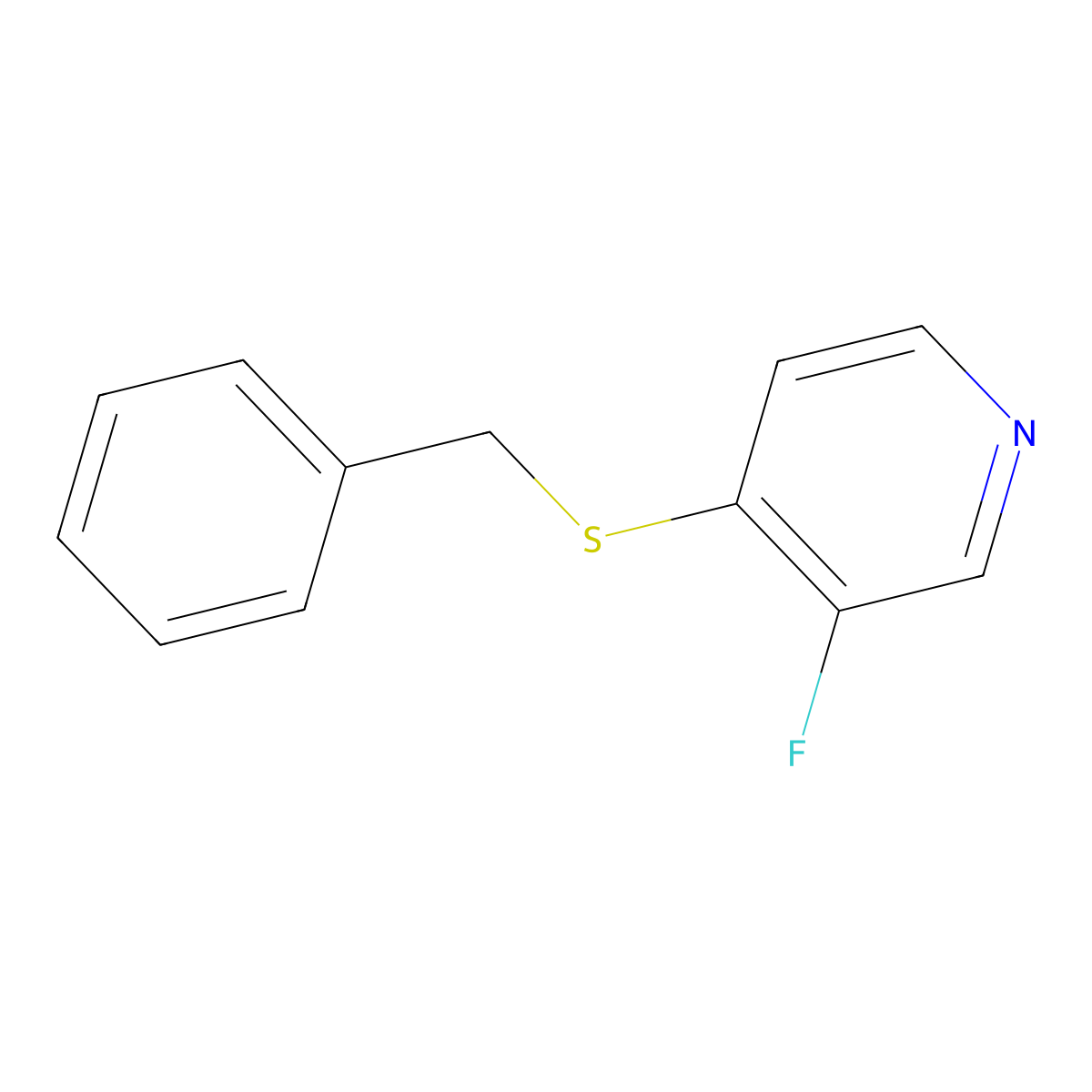 4-(Benzylthio)-3-fluoropyridine molecular structure, CAS 1774904-86-7