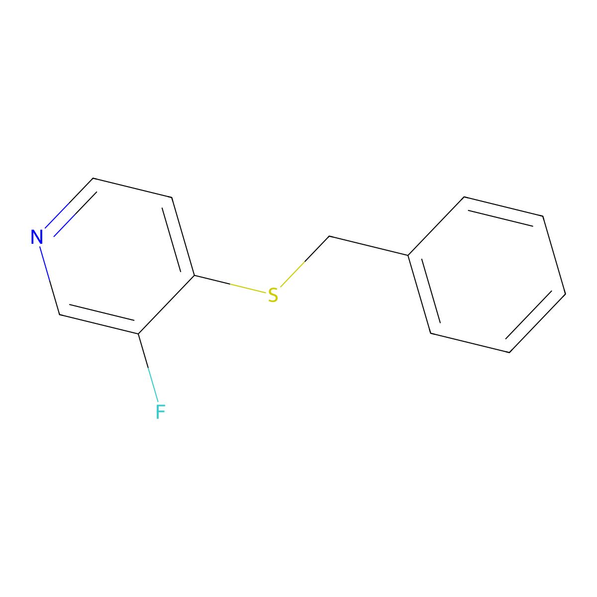 4-(Benzylthio)-3-fluoropyridine molecular structure, CAS 1774904-86-7