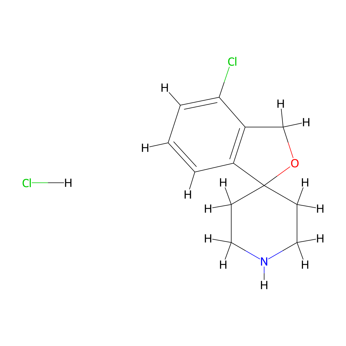 4-Chloro-3H-spiro[2-benzofuran-1,4'-piperidine] hydrochloride molecular structure, CAS 1774905-24-6