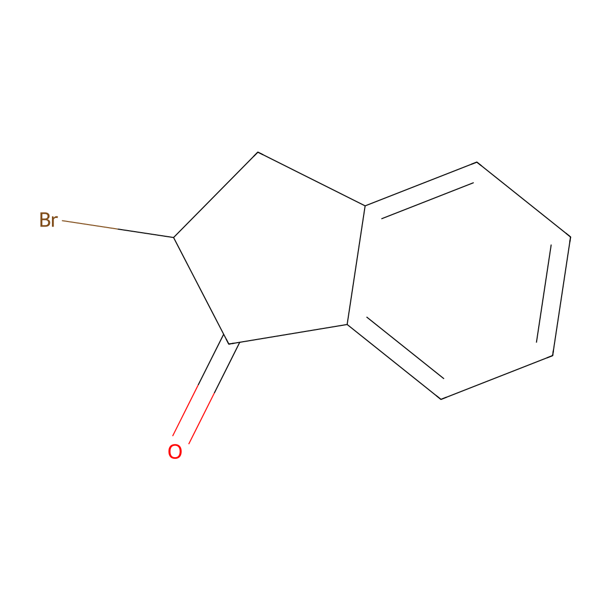 2-Bromo-1-indanone molecular structure, CAS 1775-27-5