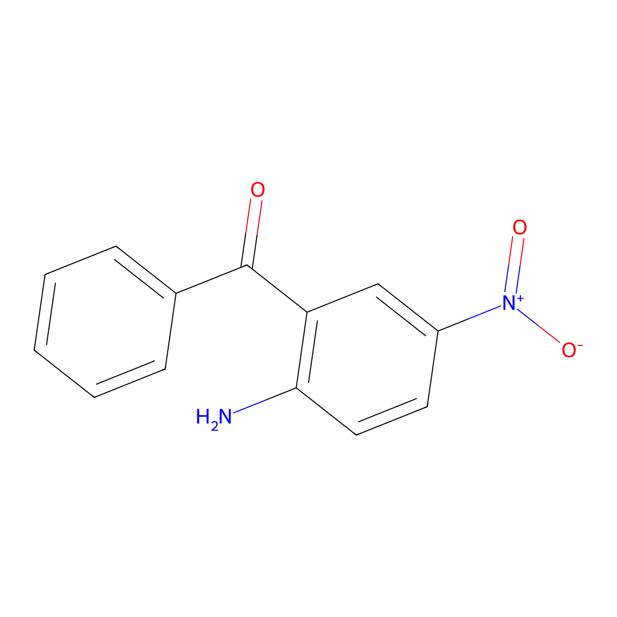 2-Amino-5-nitrobenzophenone molecular structure, CAS 1775-95-7