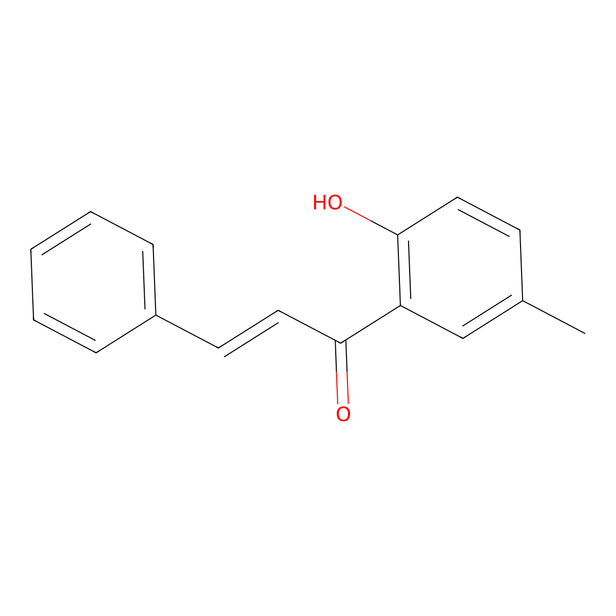 1-(2-Hydroxy-5-methyl-phenyl)-3-phenyl-prop-2-en-1-one molecular structure, CAS 1775-98-0