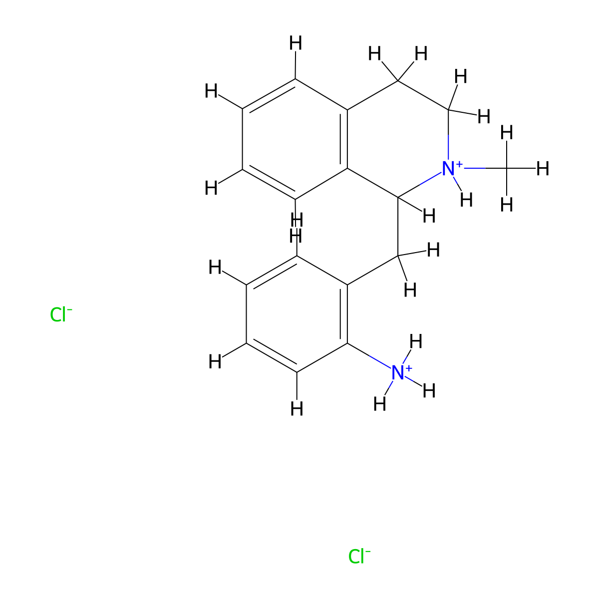 Isoquinoline, 1,2,3,4-tetrahydro-1-(o-aminobenzyl)-2-methyl-, dihydrochloride molecular structure, CAS 17750-48-0